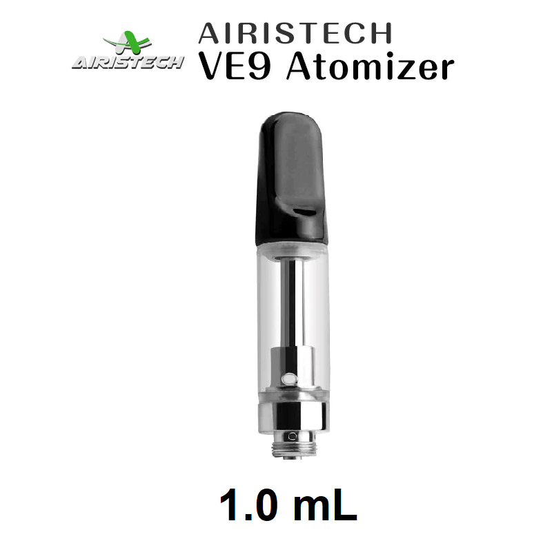 Airistech VE9 Slim Empty Refillable Cartridge Tank For THC & CBD Oils