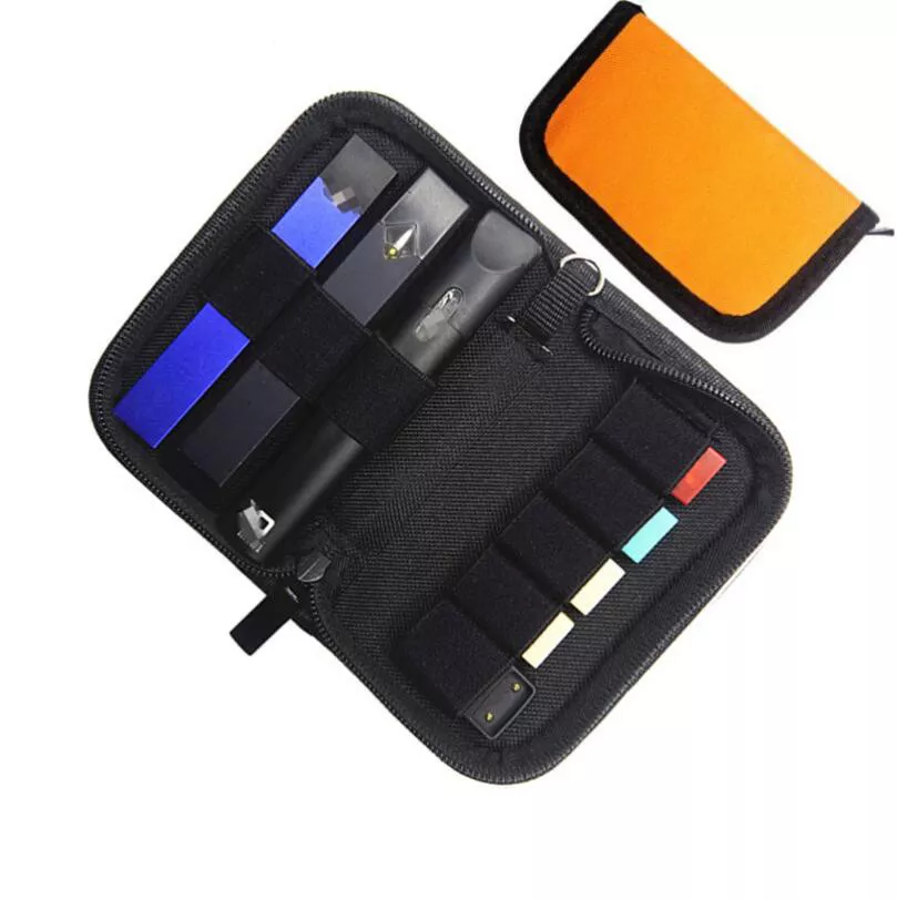 Black Canvas Pocket Zip Carry Case For Myle & JUUL and most compact Pods