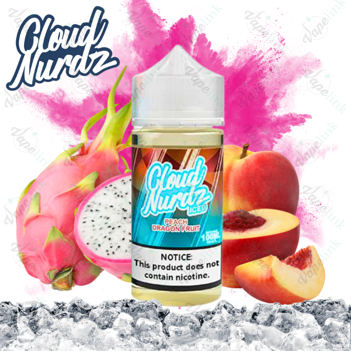 Cloud Nurdz | ICED | Peach Dragonfruit ICED 100ml