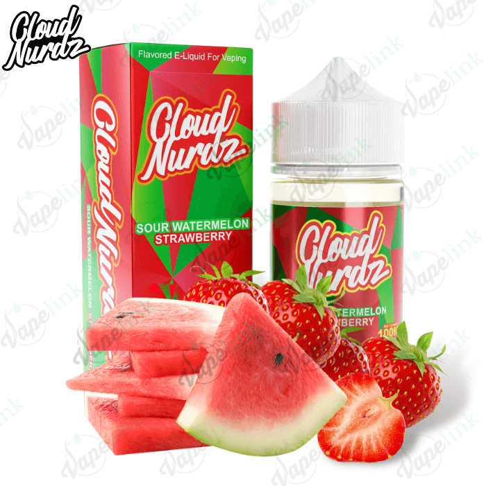 Cloud Nurdz - Sour Watermelon Strawberry 100ml USA