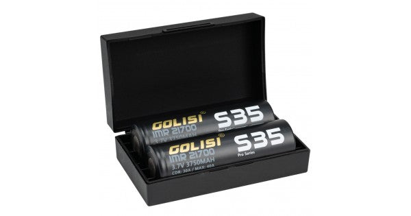 Golisi S35 21700 3750mAh 40A Max Batteries with Case (2pcs/pack)