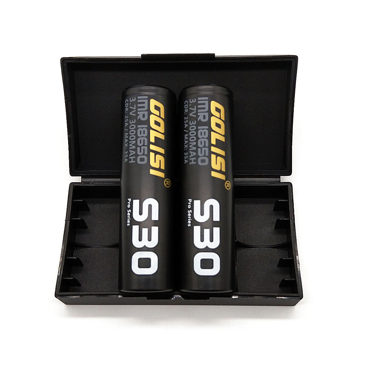 Golisi S35 21700 3750mAh 40A Max Batteries with Case (2pcs/pack)