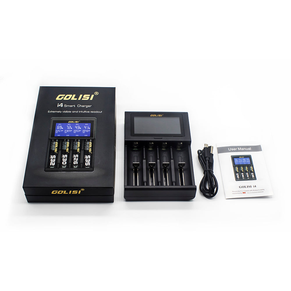 Golisi I4 Smart USB Charger with LCD Screen (4 Bay)