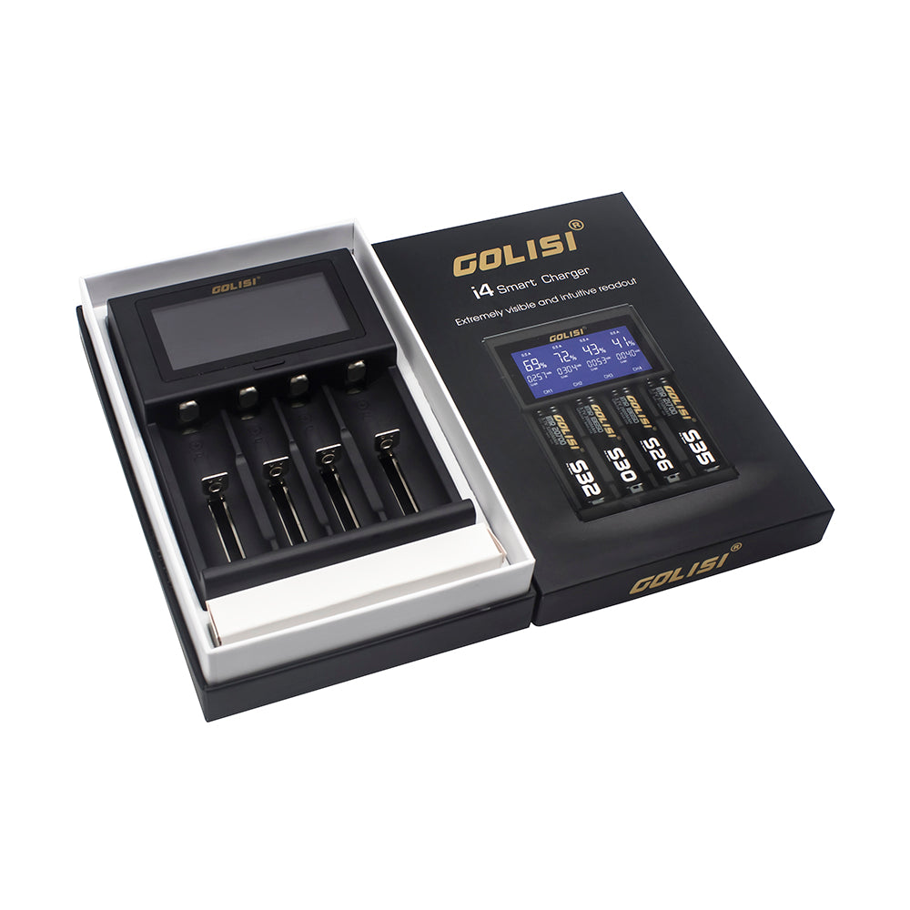 Golisi I4 Smart USB Charger with LCD Screen (4 Bay)