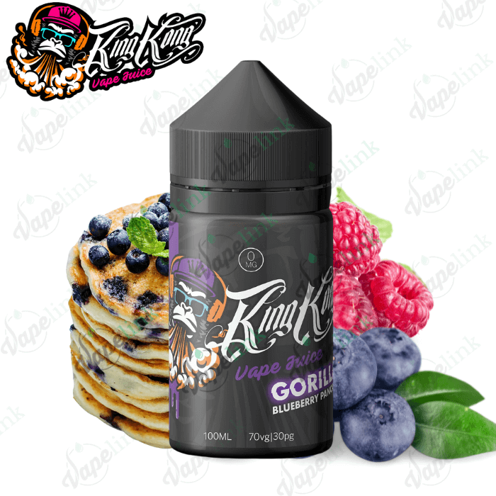 King Kong Vape Juice - Gorilla - Blueberry Pancakes 100ml