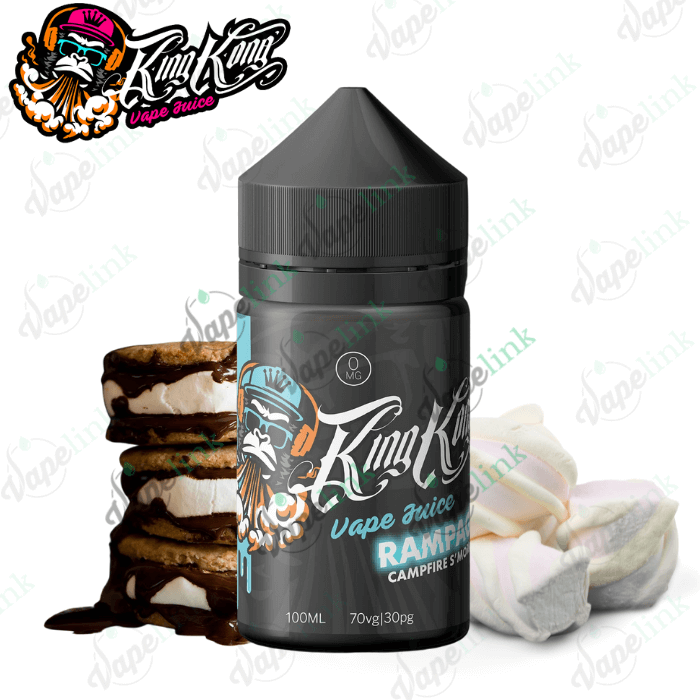 King Kong Vape Juice - Rampage - Campfire S'mores 100ml