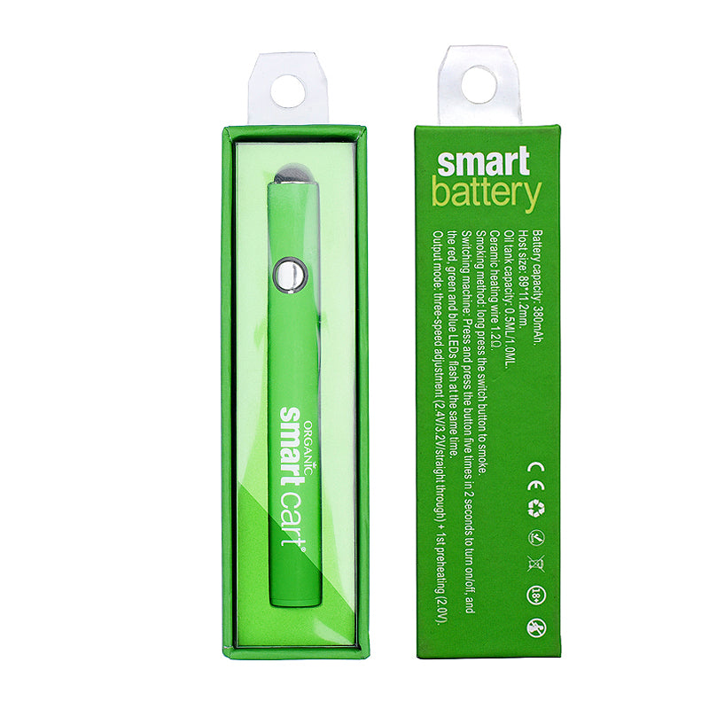 Oraganic Smart Cart - Vape Pen Battery - For Use With CBD/THC Cartridges