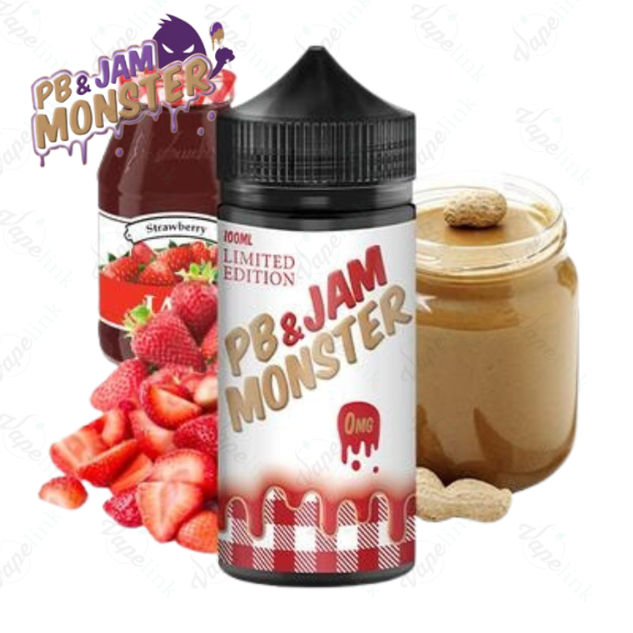 Monster Vape Labs | PB & Jam | Strawberry 100ml