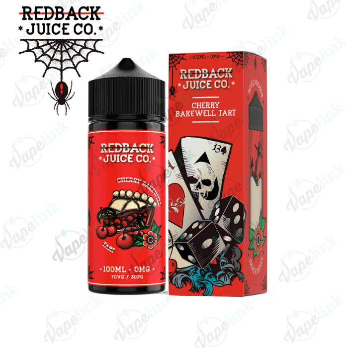 Redback Juice Co. | DESSERTS | Cherry Bakewell Tart 100ml