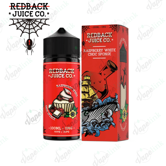Redback Juice Co. | DESSERTS | Raspberry White Choc Sponge 100ml