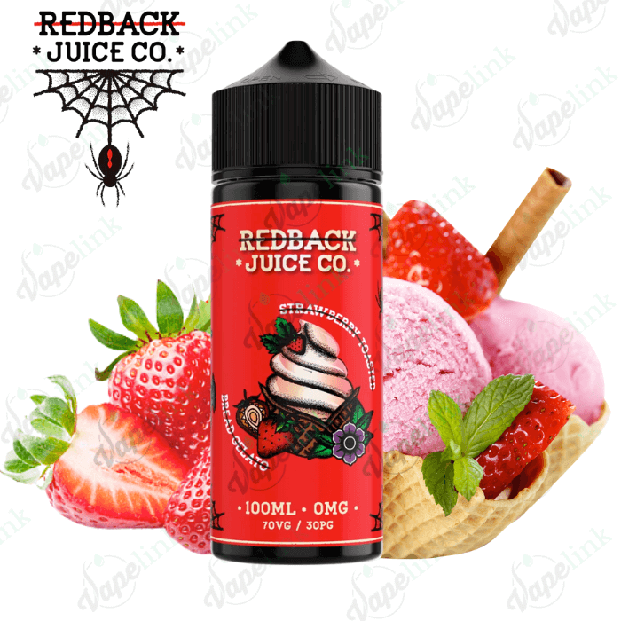 Redback Juice Co. | DESSERTS | Strawberry Toasted Bread Gelato 100ml