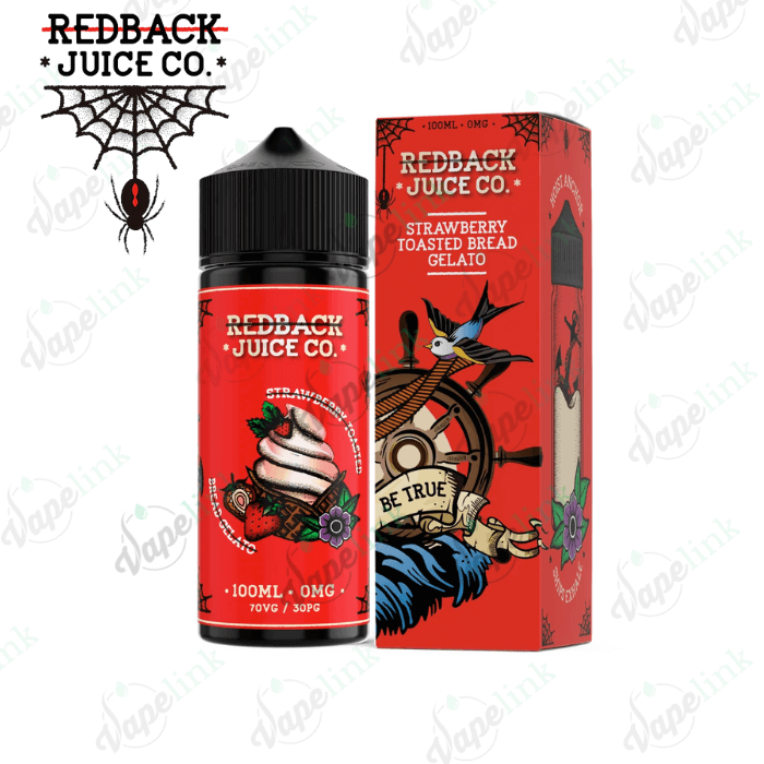 Redback Juice Co. | DESSERTS | Strawberry Toasted Bread Gelato 100ml
