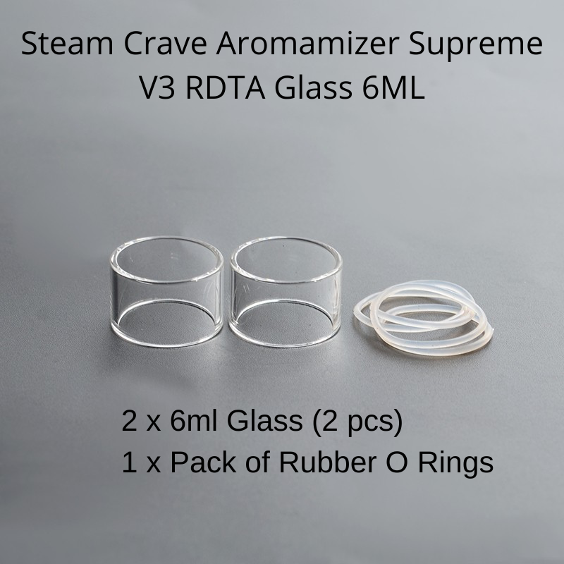Steam Crave Aromamizer Supreme V3 RDTA Glass Options