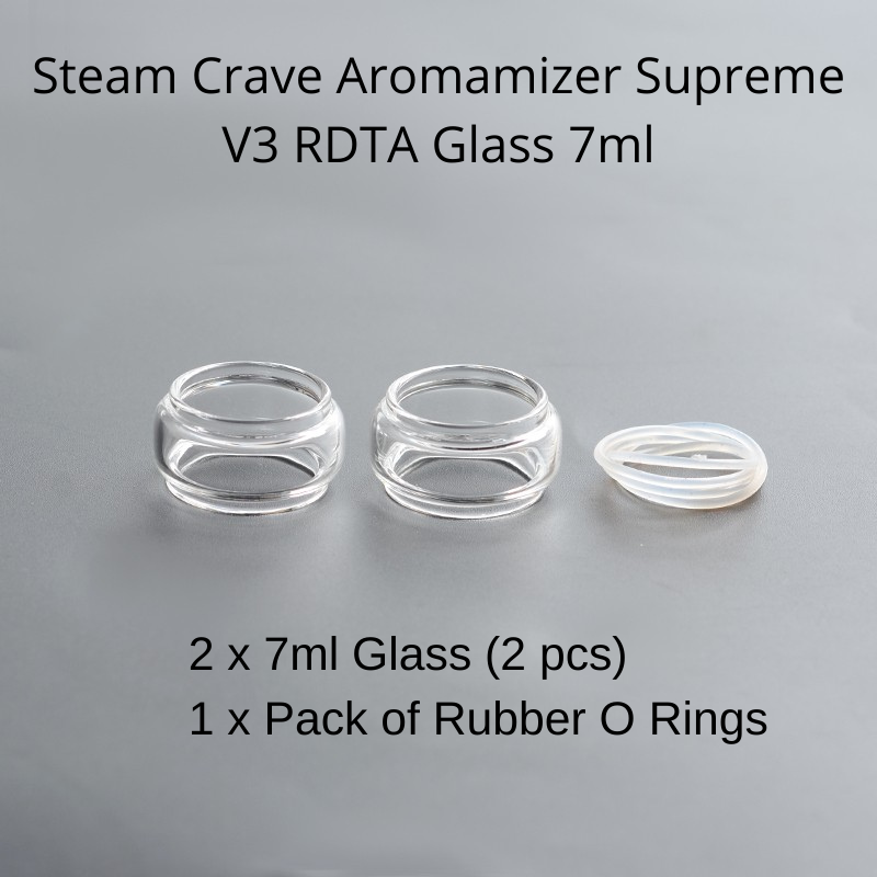 Steam Crave Aromamizer Supreme V3 RDTA Glass Options
