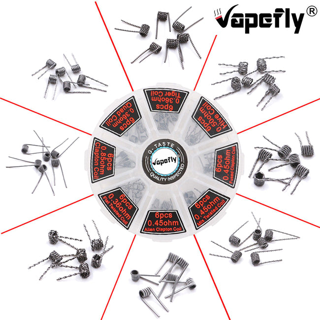 Vapefly 8-in-1 Wire Kit 48pcs Pre Built Coils